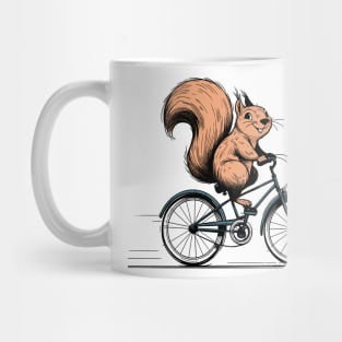 Squirrel Riding A Bicycle Mug